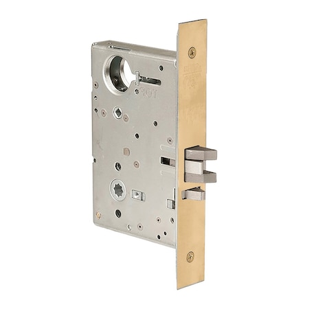 Storeroom Or Closet Mortise Lockbody Only,  Satin Brass